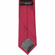 Introducing our boys' crimson red necktie, a versatile addition to any young gentleman's wardrobe. This tie is meant for older boys about 8- to 13-years and must be tied to wear. (What a great time to teach him!) Crafted in a shade slightly lighter than burgundy, this dark red tie exudes timeless charm. Perfect for ring bearers, family photos and school uniforms. Complete the look with our matching men's ties for a coordinated father-son ensemble. As far as the specifics, this necktie measures 3 Style For Children, Red Solid Color, Gentleman's Wardrobe, Ring Bearers, Men's Ties, Red Tie, School Uniforms, Crimson Red, Father Son