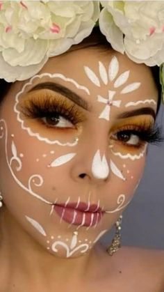 Candy Skull Makeup, Halloween Makeup Sugar Skull, Sugar Skull Costume, Halloween Makeup Pretty, Sugar Skull Makeup, Halloween Makeup Inspiration