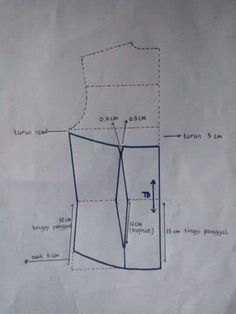 the diagram shows how to make a vest