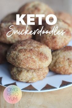 keto snickkeddoodles on a white plate