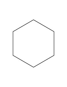 the hexagonal structure is shown in black and white, with no lines on it