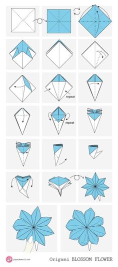 how to make origami flowers step by step instructions for beginners and kids