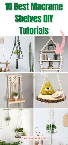 the top 10 best macrame shelves diy projects for home decor and crafts