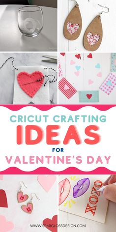 valentine's day crafting ideas for kids to make with paper hearts and other crafts