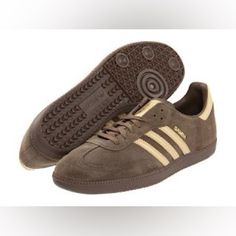 New Without Tags, No Box. Classic Men’s Adidas Sambas Size 13 Brown Suede With Light Tan Stripes. Samba Og Shoes, Adidas Sambas, Adidas Samba Og, Oc Inspo, Shoes Brown, Light Tan, Adidas Samba, Classic Man, Brown Suede