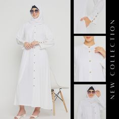 Experience everyday elegance in our White Abaya, featuring delicate sleeve embroidery and crafted from soft Nida matte fabric. With free-flowing sleeves, side pockets, and a modest, plain design, it offers comfort and versatility for regular use, making it ideal for Islamic women seeking both style and modesty in their attire.

#abaya #hajj #umrah #whiteabaya #modestfashion #muslimahfashion