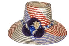 Alondra Handmade Wayuu Hat - a perfect gift for her Multicolor Brimmed Toquilla Straw Hat, Handwoven Artisan Panama Hat With Flat Brim, Handwoven Multicolor Brimmed Hats, Artisan Handwoven Fedora Hat, Multicolor Handwoven Brimmed Hat, Handwoven Multicolor Straw Hat, Multicolor Flat Brim Toquilla Straw Hat, Artisan Handwoven Hat With Curved Brim, Multicolor Handwoven Straw Hat