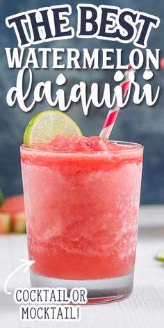 the best watermelon daiquar cocktail recipe