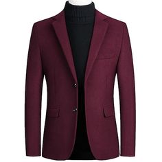 Fabric:Wool; Gender:Men's; Style:Smart Casual; Occasion:Office,Business,Causal; Function:Warm; Outerwear Type:Wool Coat,Winter Coat,Overcoat,Blazer Smart Casual Coat, Business Casual Coat, Casual Blazer Men, Mens Business Casual, Business Casual Suit, Business Jacket, Blazer Casual, Fitted Blazer Jacket, Cashmere Blazer