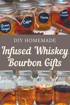 jars filled with different types of bourbon gifts