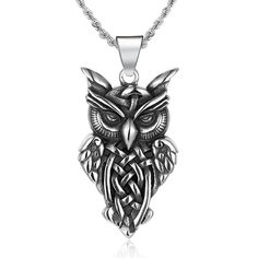 PRICES MAY VARY. Metal: Stainless Steel Dimension: pendant length: 4.5CM(1.77"); width: 2.5CM(0.98"); Chain length: 60CM(23.6") Package: Jewelry Box Mens Womens Gift Jewelry Punk Rock Owls are the symbol of wisdom and knowledge. Owl animal necklace can incredibly boost your confidence and greatly show your personality holding its own in any situation. Vintage owl pendant necklace can strongly embody your personal charm and add a touch of glamour to your daily look; *Condition: 100% new
*Code: BY Owl Animal, Owl Pendant Necklace, Animal Necklace, Owl Pet, Owl Pendant, Vintage Owl, Pet Necklace, Jewelry Pendant, Gift Jewelry