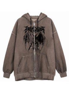 ⚡️Free Shipping 2022 Punk Goth Graphic Oversized Hoodie Brown 2XL under $29.00 in Hoodies Online. Color:Black,Brown. Pattern Type:Skeleton. Composition:Cotton 65%/Spandex 35%. Style: Casual. ✓2022 SPRING DROPS. Check reviews and order Oversized Skeleton Print Zipper Hoodie today. Punk Hoodie, Goth Hoodie, Hip Hop Women, Gothic Tops, Streetwear Hoodie, Skeleton Print, Brown Pattern, Sweatshirt Women, Grunge Goth