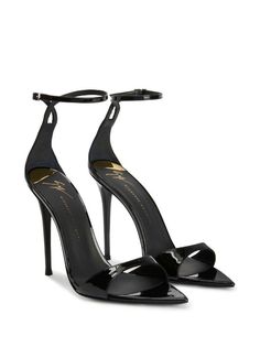 Giuseppe Zanotti Intriigo Strap 105mm Sandals - Farfetch Shoe Ideas For Women, Giuseppe Zanotti Heels, Shoe Inspiration, Carrie Bradshaw