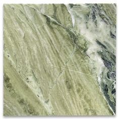 an aerial view of green marble with white streaks on the top and bottom, as seen from above