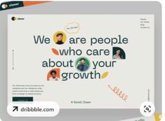 the front and back cover of a brochure for people who care about their growth