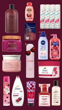 Cherry ,scent,🍒 Different Scents List, How To Smell Like Cherry Vanilla, Cherry Scent Combo, Cherry Scented Products, How To Smell Like Cherry, Cherry Perfume, Best Body Moisturizer