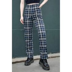 Plaid Blue Black High Waisted Pants Punk Never Worn. Excellent Condition. Tags: #Plaidpants #Punk #Highwaisted #Johngalt #Pacsun Asos Pretty Little Thing Fashion Nova Princess Polly Lf Stores 90s Nasty Gal Dolls Kill Boohoo Punk High Waist Cotton Pants, High Waist Cotton Punk Pants, Blue Grunge Streetwear Pants, Blue Grunge Pants For Streetwear, High Waist Emo Pants For Streetwear, Emo Bottoms For Spring Streetwear, High Rise Blue Grunge Pants, Grunge Style Pants For Spring Alternative Fashion, Spring Grunge Pants For Alternative Fashion