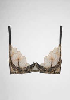 Half Bra, Gold Lingerie, Look Date, Lace Bras, Half Cup Bra, Elegant Lingerie, Feminine Elegance, Demi Cup