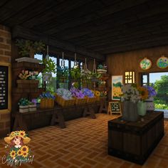 a room filled with lots of plants and flowers