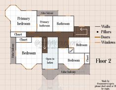 the floor plan for an apartment building