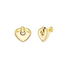 Solid 14K Yellow Gold Puff Heart Door Knocker Dangle Earrings for Women with Butterfly Clasp, 3.52GR Metal Weight, Gift, Anniversary, Birthday, Mother, Wife, Girlfriend Add a touch of romantic elegance to your jewelry collection with these 14K Gold Puff Heart Door Knocker Dangle Earrings. Crafted from luxurious yellow gold, these earrings feature a charming puff heart design that dangles gracefully from your ears. The door knocker style adds a unique flair, making these earrings perfect for both Luxury Yellow Gold Earrings With Heart Charm, Door Knocker Earrings, 1 Carat Engagement Rings, Measure Ring Size, Ear Stack, Puffed Heart, Door Knocker, Yellow Gold Engagement, Yellow Gold Engagement Rings