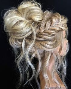 Playful and Elegant High Bun Hairstyles Elegant High Bun Hairstyles, Elegant High Bun, Bridemaids Hairstyles, Bun Messy, High Bun Hairstyles, Formal Hairstyles For Long Hair, Wedding Hair Up, Hairstyle Bun, Beautiful Hairstyle