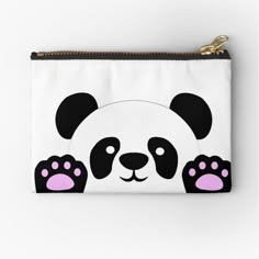 Retrouvez mes designs sur un tas de super produits ! Faites un tour sur ma boutique Redbubble #RBandME : https://www.redbubble.com/fr/i/pochette/Panda-par-SpringSpirit/50685745.440R3?asc=u White Pencil Case With Zipper, White Zipper Pouch Pencil Case, White Zipper Pouch For Personal Use, Easy Paintings To Draw, Hand Painted Bags Handbags, Creative Tote Bag, Painting Backpack, Diy Tote Bag Design, Painted Canvas Bags