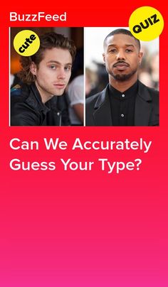 two men with the words can we actually guess your type?