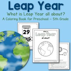 a book with an earth globe and the words leap year on it