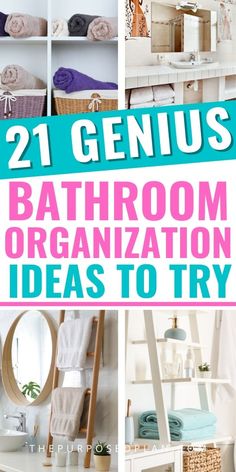 bathroom organization ideas to try out