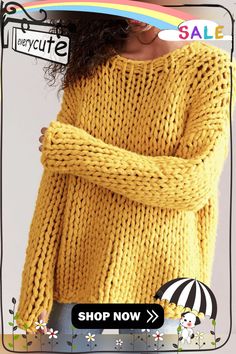 Casual Solid Knitted Round Neck Sweater Round Neck Sweater, Round Neck Sweaters, Winter Casual, Neck Sweater, Knitted Sweaters, Round Neck, Sweaters For Women, Womens Tops, Wool