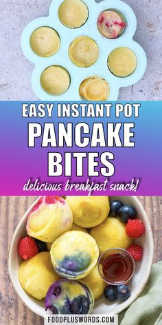 easy instant pot pancake bites recipe that is perfect for kids and adults to make