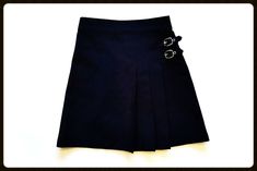 @ Class Girl Sz 6x Summer Uniform Navy Blue Pleated Skirt @ Class Girl Sz 6x Summer Uniform Navy Blue Pleated Skirt     FEATURES:   Company: @ Class. Colour: navy blue. Type / Style: 3-pleat, skirt with decorative buckles. Size:  6x. Measurements:  - length from waist to hem measures 14.75". - back-half of waist is elasticized. Material: 100% polyester. Condition: pre-owned.  Excellent condition. No stains, holes, fading or piling. Shipping Terms I do combine shipping. Lettermail delivery is exc Navy Blue Pleated Skirt, Navy Blue Uniform, Blue Pleated Skirt, Summer Uniform, Type Style, Pleat Skirt, Half Skirt, Wardrobe Style, Pleated Skirt