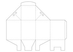 a paper cow cut out to look like it is in the shape of an elephant