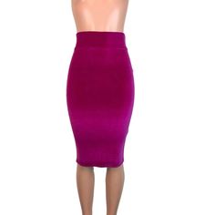 (1) Long Pencil Skirt - Fuchsia Velvet– Peridot Clothing Long Bodycon Skirt, Velvet Pencil Skirt, Skirt Bodycon, Pencil Midi Skirt, Long Pencil Skirt, Bodycon Midi Skirt, Fuschia Pink, Bodycon Skirt, Midi Skirt Pencil