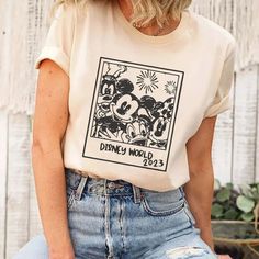 Disney Shirts Boho, Disney Family T-shirts, Run Disney Shirts, Vintage Disney Shirt, Subtle Disney Shirts, Disney Diy Shirts, Etsy Disney Shirts, Polaroid Shirt, Disney Family Shirt