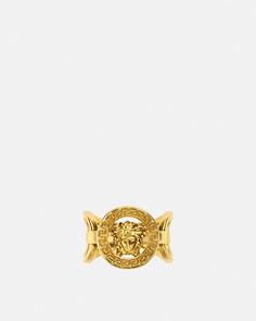 Medusa '95 Ring Gold | Versace US Versace Accessories Jewelry, Versace Ring, Versace Jewelry, Versace Accessories, Rings Jewelry Fashion, Wide Band Rings, Matches Fashion, Versace Men, Iconic Women