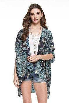 Bohemian Sheer Kimono Cardigan Cover Up – Niobe Clothing Black Kimono Outfit Summer, Kimono Outfit Summer, Black Kimono Outfit, Summer Kimono Outfit, Navy And Coral, Outer Design, Kimono Outfit, Bohemian Kimono, Sheer Kimono