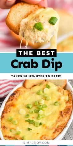 the best crab dip takes 30 minutes to prep and it's so good for dinner