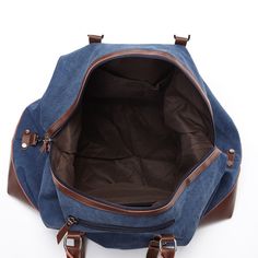 Canvas and Leather Weekend Tote Bag Overnight Duffle Bag Travel Weekender Bag Are you ready to enhance your travel and daily experiences with the Canvas and Leather Weekend Tote Bag? This stylish and functional accessory is designed to be your versatile companion for weekend getaways, day trips, and everyday adventures. Key Benefits: Versatile Companion: Designed for weekend getaways, day trips, and everyday adventures, this tote bag is your ideal travel companion. Durable Elegance: Crafted from Casual Shoulder Bag For Overnight Trips With Adjustable Strap, Casual Shoulder Bag With Adjustable Strap For Overnight Trips, Large Capacity Shoulder Bag Luggage For Weekend Trips, Large Capacity Luggage For Weekend Trips, Large Capacity Shoulder Luggage For Weekend Trips, Blue Rectangular Gym Bag With Zipper Closure, Large Capacity Canvas Backpack For Travel, Large Capacity Shoulder Bag Backpack For Weekend Trips, Large Capacity Backpack For Weekend Trips