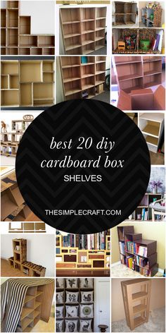 the best diy cardboard box shelvings for crafting and storage in your home