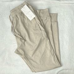 Here I Have A Brand New With Tags Pair Of Buff Bunny, Jogger Pants Or Pants However You Want To Call These. The Color Is An Oatmeal Color. With Pockets On The Side And Shown In Photos Drawstring As Shown In Photos. These Are A Size Large 66% Nylon 27% Polyester 7% Spandex. Beige Stretch Sweatpants For Loungewear, Beige Stretch Pants For Everyday Use, Khaki Sweatpants With Pockets For Loungewear, Beige Sweatpants With Elastic Waistband For Lounging, Beige Sweatpants With Pockets For Lounging, Beige Pants With Pockets For Lounging, Beige Lounging Pants With Pockets, Khaki Bottoms For Loungewear, Beige Bottoms With Pockets For Loungewear