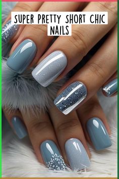 Super Pretty Short Chic Nails Gel Nails 2024 Trends Fall, Christmas Gel Nail Ideas For Short Nails, Winter Gel Nails Ideas Short, Blue Manicure Ideas For Short Nails, Short One Color Nails, Simple Nail Designs 2024 Trends Square, Neutral Winter Nails Gel, Gel Nail Designs Winter, Squoval Winter Nails