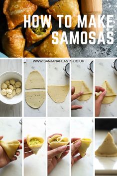 how to make samosas with step - by - step instructions for making them