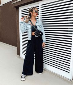 Wide Leg Outfit, Casual Oufits, Outfits Con Jeans, Fiesta Outfit, Winter Outfit Inspiration, Basic Outfits, Girly Outfits