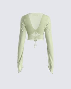 This olive mesh top will complete any fit in a subtle, but undeniably sexy way 💚 With a flattering V-neck and waist tie design - this long-sleeved cropped top is all you need to exude a flirty, and confident vibe 😌 Green Long Sleeve Crop Top For Night Out, Spring Sheer Cropped Crop Top, Spring Crop Top With Sheer Sleeves, Solid Long Sleeve Mesh Top For Spring, Chic Sheer Long Sleeve Crop Top, Sheer Long Sleeve Crop Top For Spring, Spring Sheer Sleeves Cropped Mesh Top, Spring Cropped Mesh Top With Sheer Sleeves, Trendy Sheer Long Sleeve Crop Top