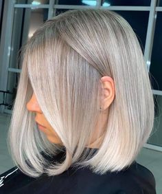 Reputation Hair, Waterfall Twist Hairstyles, Medium Haircuts For Women, Ash Blonde Bob, Haircuts For Ladies, Womens Haircuts Medium, Medium Haircuts, Quick Hair