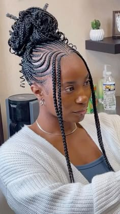 Feed In Braids Cornrows, Rod Curls, Alicia Keys Braids, Latest Hair Braids