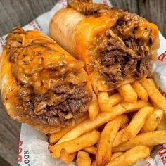 a close up of a sandwich and french fries