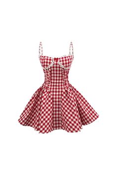 Full image of Red Coquette Plaid Mini Dress-Mabel Love Co Christmas Vintage Outfit, Cute Vintage Clothes, Mini Red Dress Outfit, Strawberry Shortcake Outfit Inspiration, Strawberry Shortcake Inspired Outfit, Plad Dress, Winter Dress Pattern, Italy Summer Fashion, Cider Dress